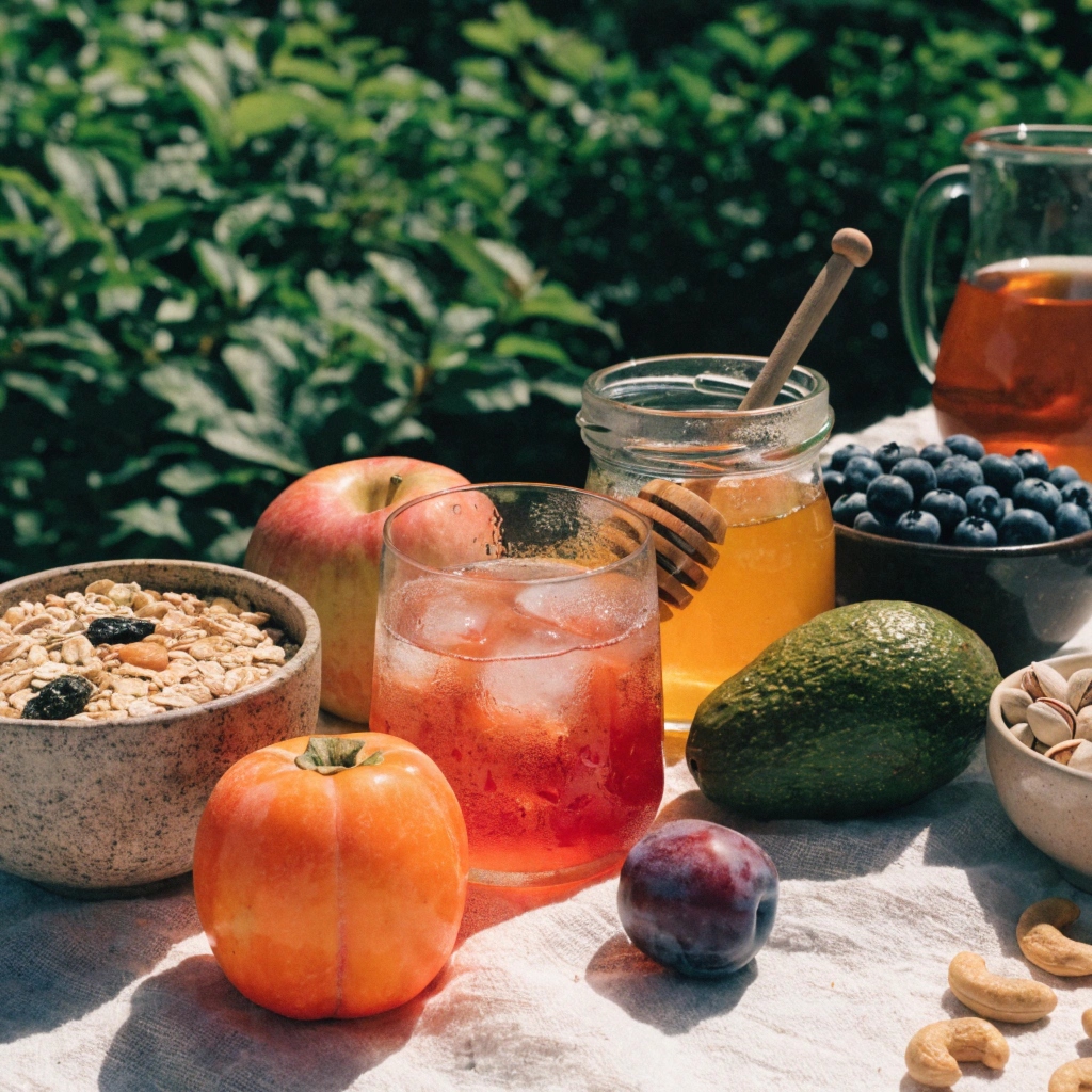 Raw botanical ingredients used in the Omnivex formula including herbs and plant extracts